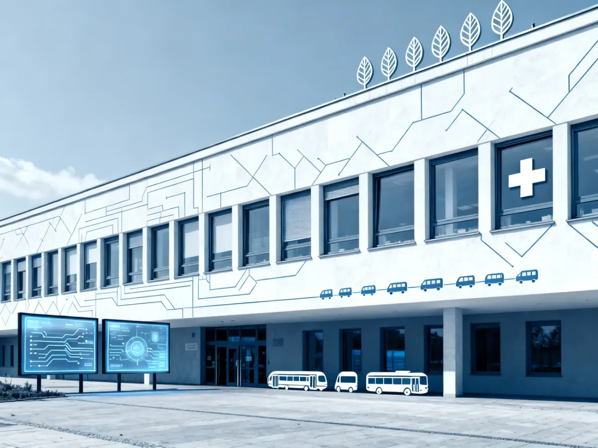 Nowoczesny urząd administracji centralnej symbolizujący ogólnokrajowe zadania państwa